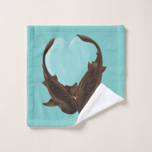 Cuddling Nurse Sharks Wash Cloth