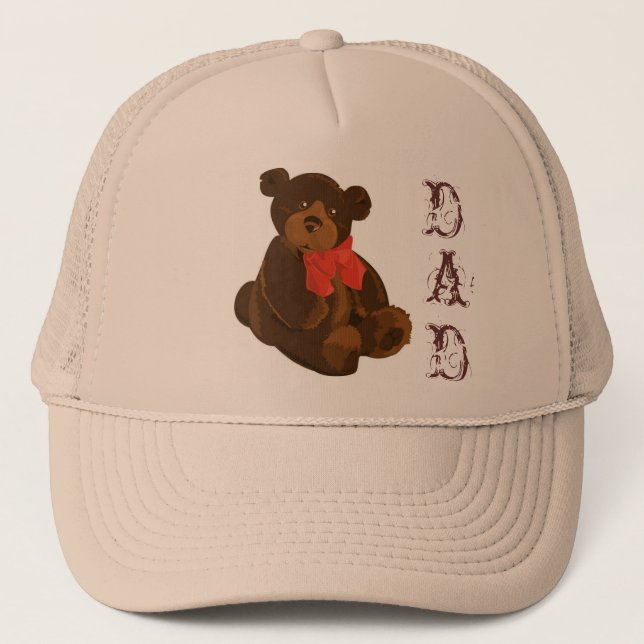 Cuddly Bear Dad Peak Cap (Front)