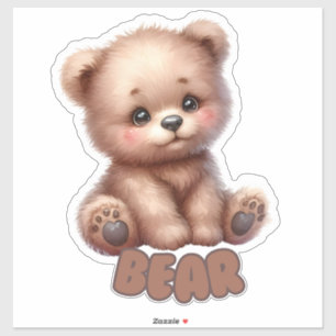 Cuddly Bear - Nursery  Sticker