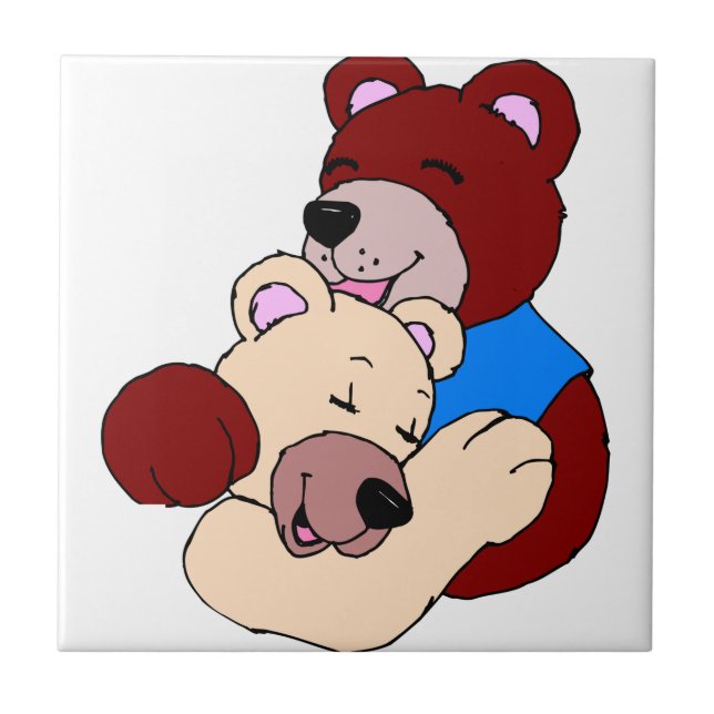 Cuddly Bears Ceramic Tile (Front)