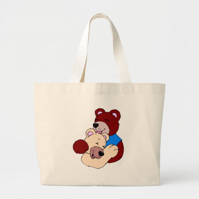 Cuddly Bears Large Tote Bag (Front)