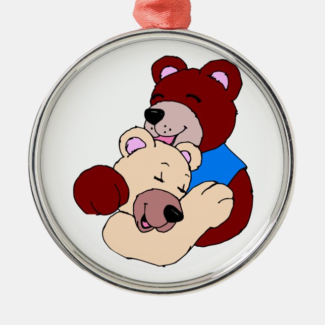 Cuddly Bears Metal Ornament (Front)