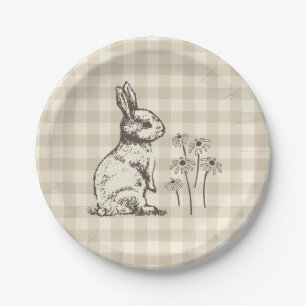 Cuddly Bunny Rabbits Bonanza - Easter party. Paper Plates