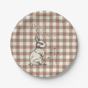 Cuddly Bunny Rabbits Bonanza - Happy Easter. Paper Plates