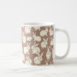 Cuddly Bunny Rabbits Bonanza - Mocha Mousse. Coffee Mug