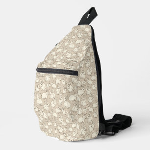 Cuddly Bunny Rabbits Bonanza - pattern easter. Sling Bag