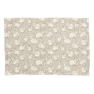 Cuddly Bunny Rabbits Bonanza - pattern.   Pillow Case