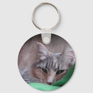 Cuddly Cat Keychain