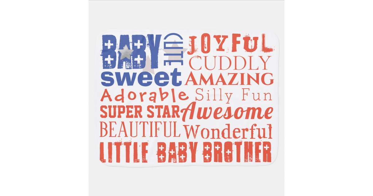 Cuddly Cute Baby Boy or Girl Name, Stats, Words Baby Blanket Zazzle