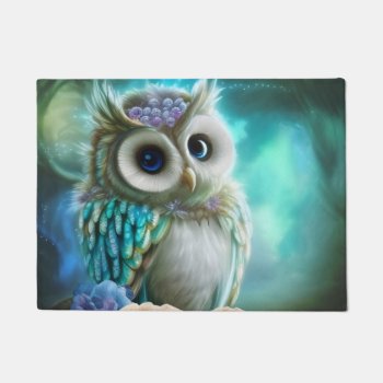 Cuddly Cutie Owl Doormat by stylishdesign1 at Zazzle