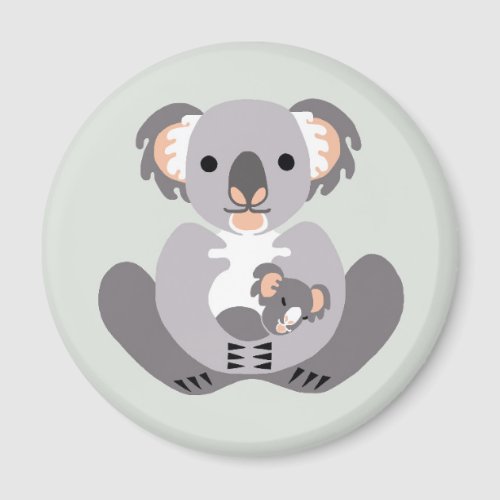 Cuddly KOALA _Marsupial _ Aussie Wildlife Magnet