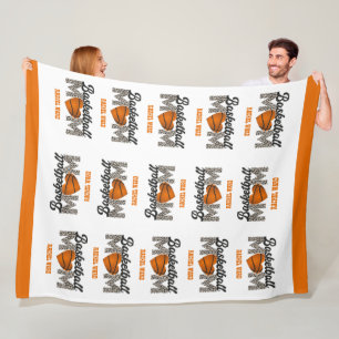 Cuddly Large Size Basketball Mom Fleece Blanket