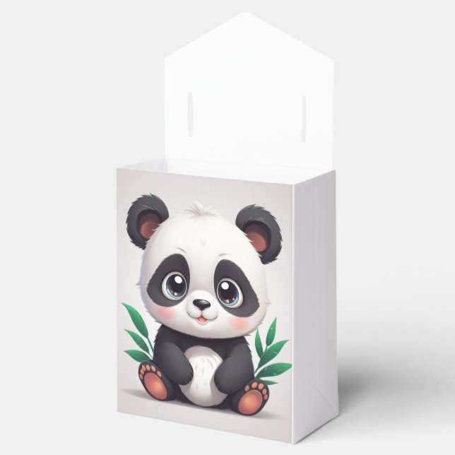 Cuddly panda favor boxes (Opened)