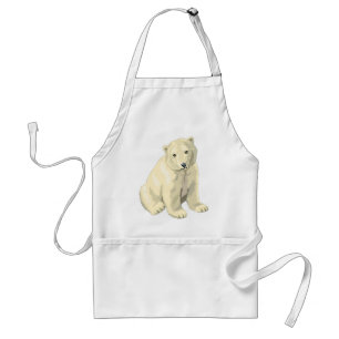 Cuddly  Polar Bear Adult Apron
