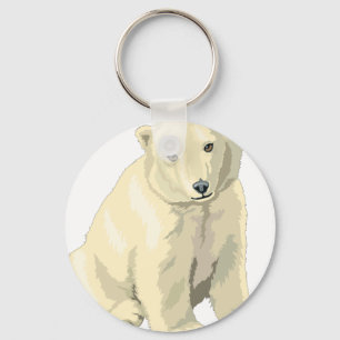 Cuddly Polar Bear Keychain