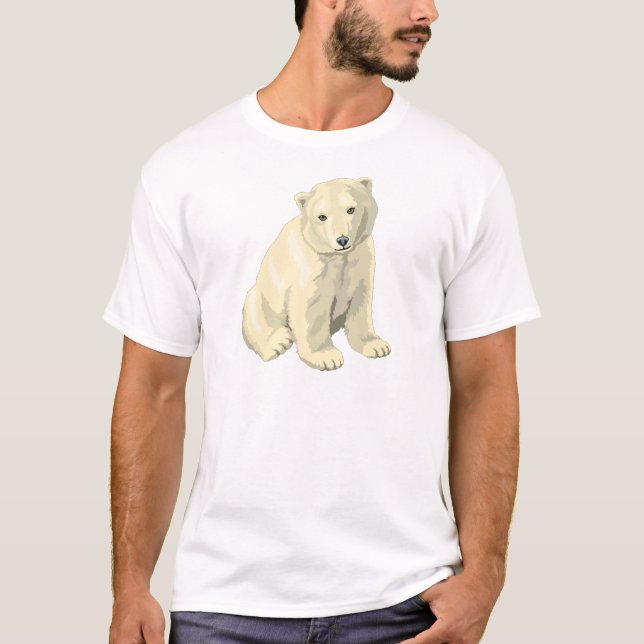Cuddly  Polar Bear T-Shirt (Front)