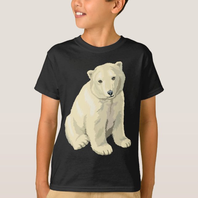 Cuddly  Polar Bear T-Shirt (Front)