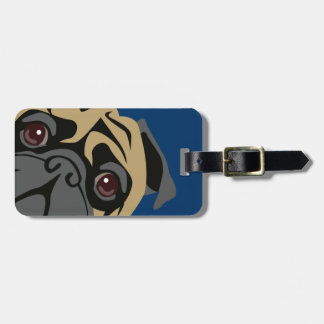 Cuddly Pug Luggage Tag