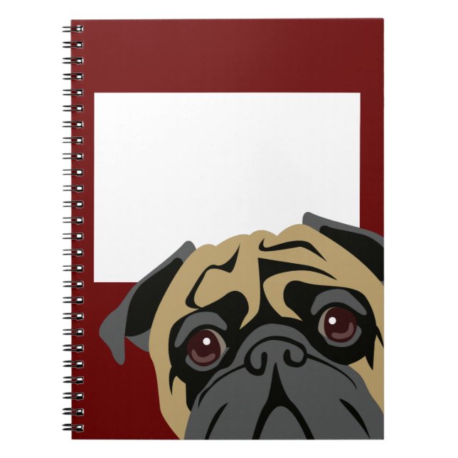 Cuddly Pug Notebook (Front)