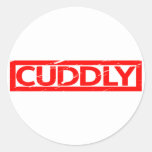 Cuddly Stamp Classic Round Sticker