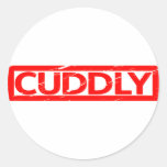 Cuddly Stamp Classic Round Sticker