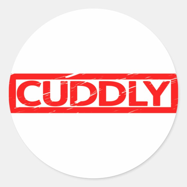 Cuddly Stamp Classic Round Sticker (Front)