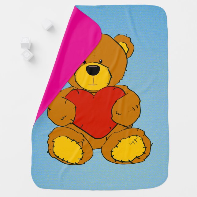 Cuddly Teddy Baby Blanket (In Situ)