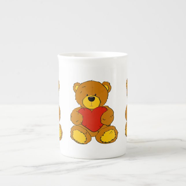  Cuddly Teddy Bone China Mug (Front)