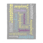 Cuddly Warm fleece Personalized Name Blanket