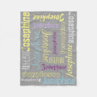 Cuddly Warm fleece Personalized Name Blanket