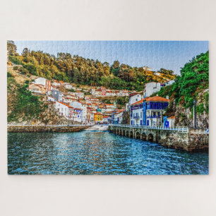 Cudillero, fishing village in Asturias. Spain. Jigsaw Puzzle