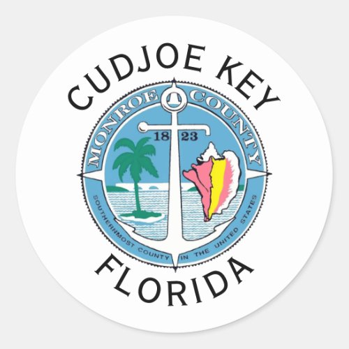 Cudjoe Key _ Florida Keys Classic Round Sticker