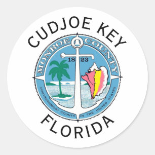 Cudjoe Key - Florida Keys Classic Round Sticker