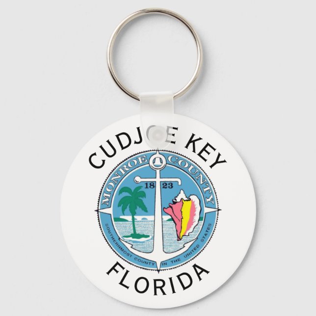 Cudjoe Key - Florida Keys Keychain (Front)