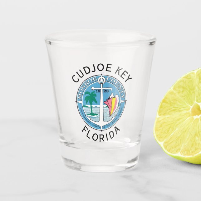 Cudjoe Key - Florida Keys Shot Glass (Front)