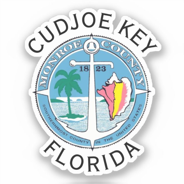 Cudjoe Key - Florida Keys Sticker (Front)