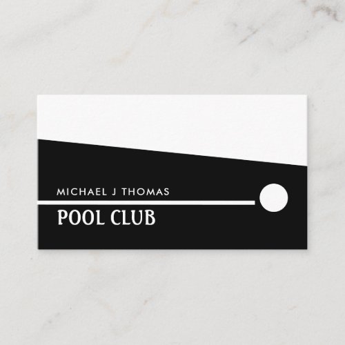 Cue Ball Snooker Club PoolSnooker Player Business Card