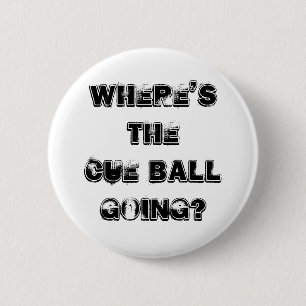 Cue Ball Snooker Quote Badge Button