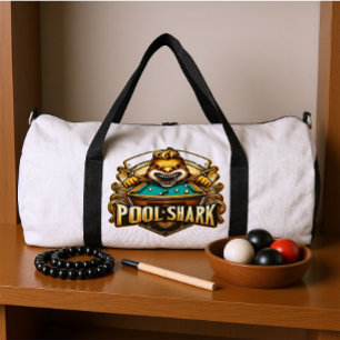 Cue Master: Pool Shark Logo Duffle Bag