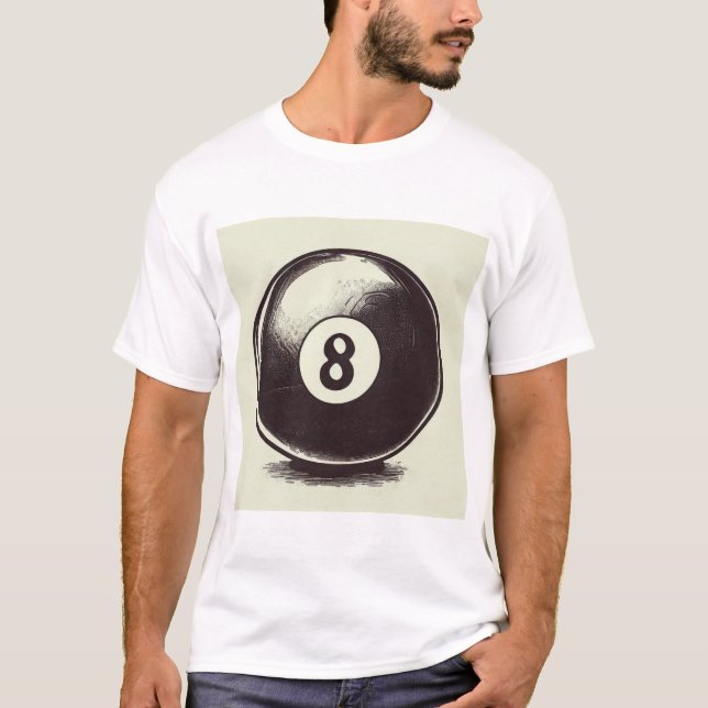 Cue-t Eight Ball T-Shirt (Front)