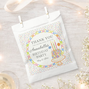 Cue the Confetti Birthday Party Dessert Favor Bag