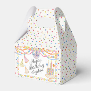 Cue the Confetti Birthday Party Dessert Favor Boxes