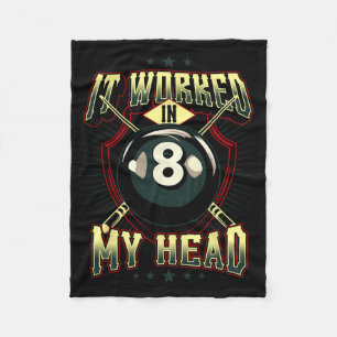 Cue The Oops Billiards Unplanned Fleece Blanket