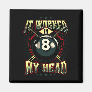 Cue The Oops Billiards Unplanned Magnet