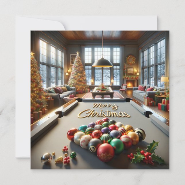 Cue the Season: Christmas in the Clubhouse Holiday Card (Front)