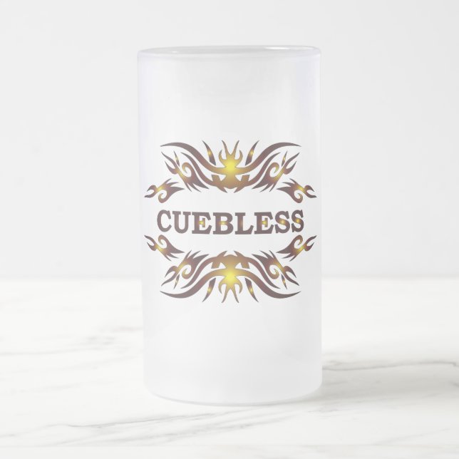 CUEBLESS Beer Glass Frosted Glass Beer Mug (Center)