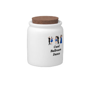 "Cued Ballroom Dance" Candy jar