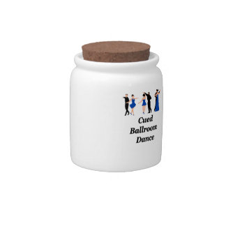 "Cued Ballroom Dance" Candy jar