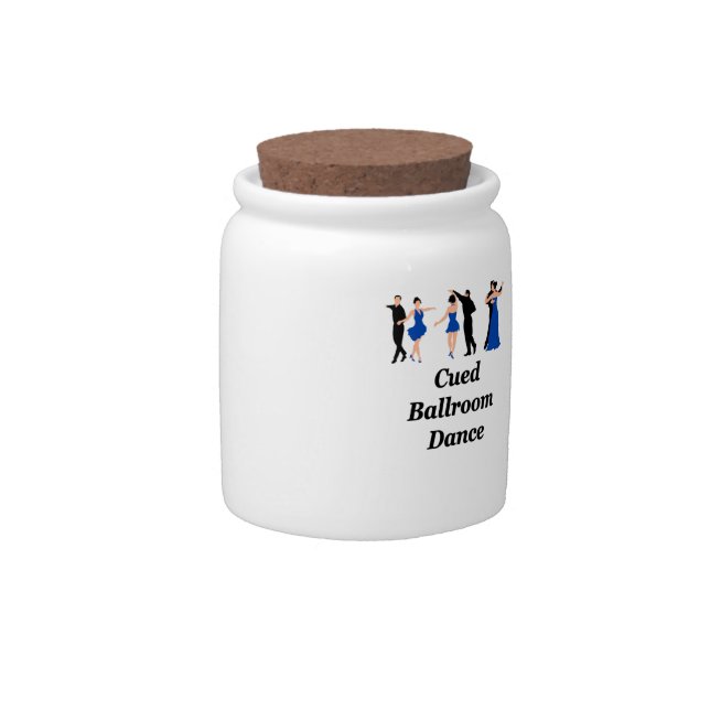 "Cued Ballroom Dance" Candy jar (Front)