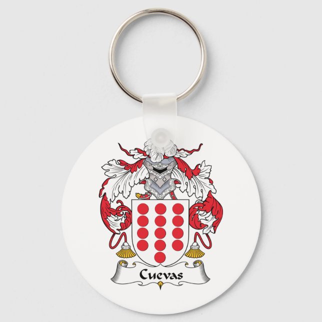 Cuevas Family Crest Keychain (Front)